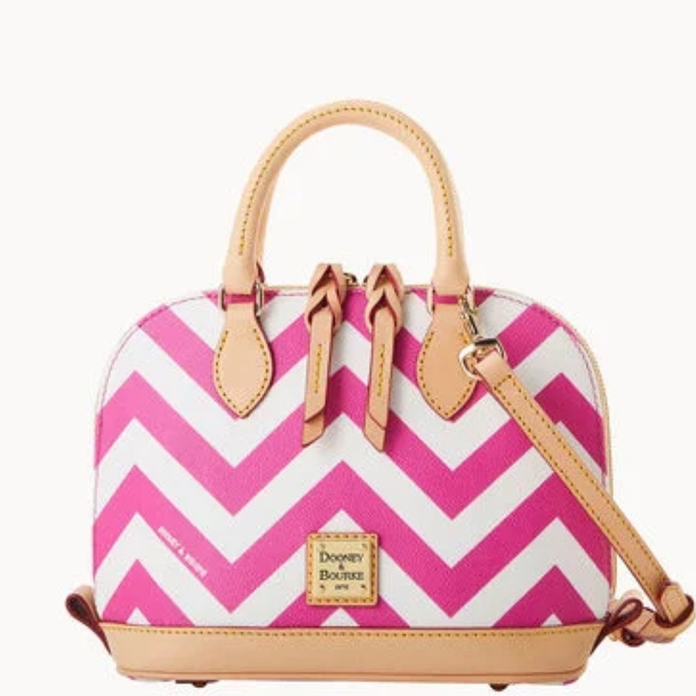 Dooney & Bourke Pink Chevron Women's Bag